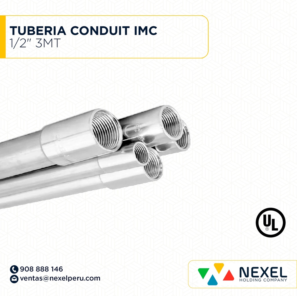 TUBERIA CONDUIT  IMC 1/2" 3MT