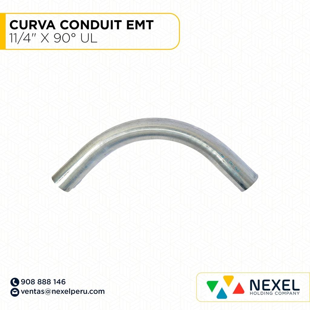 OUT- CURVA CONDUIT EMT 11/4" X 90° UL STANDARD