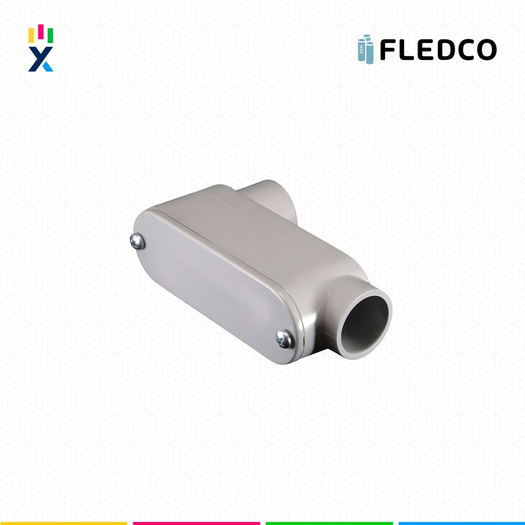 CAJA CONDULET PVC 3/4" OVALADA TIPO LB SCH40/80 FLEDCO