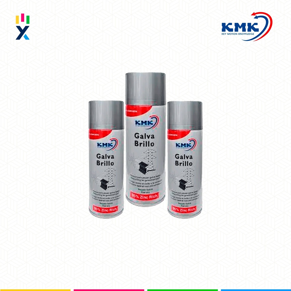 GALVABRILLO 400 ML KMK 95% ZINC GALVANIZADO BRILLANTE IND KMK