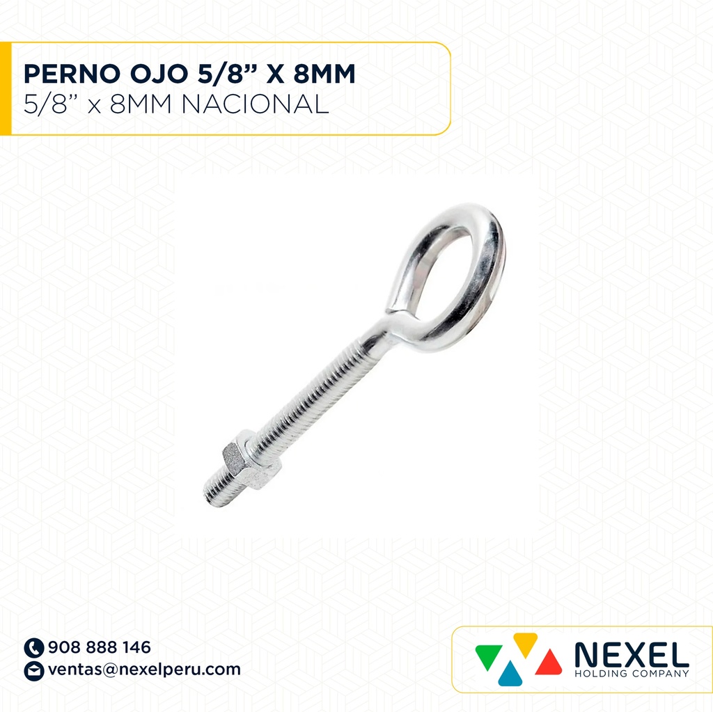 PERNO OJO 5/8" X 8" STANDARD