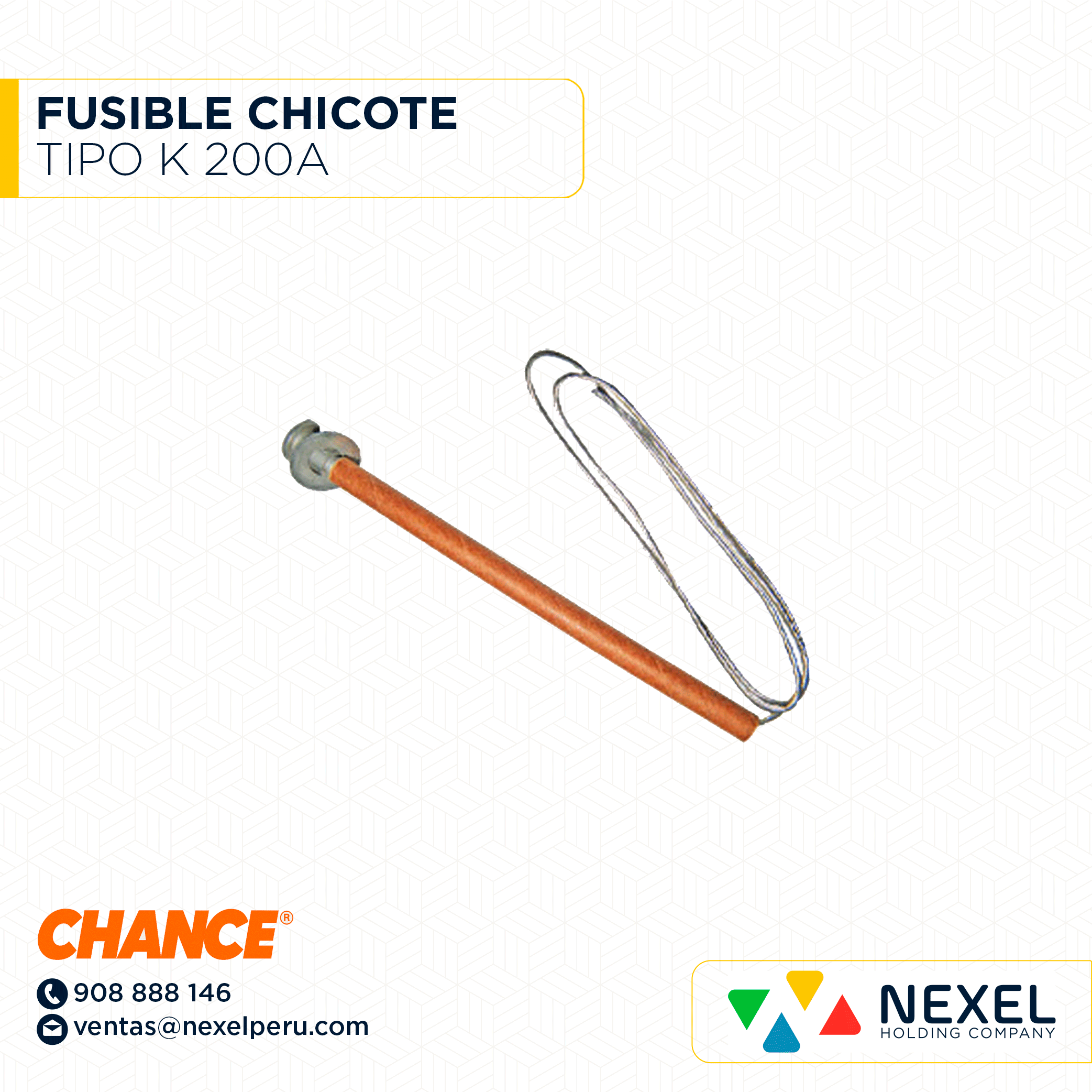 FUSIBLE CHICOTE TIPO K 200A CHANCE