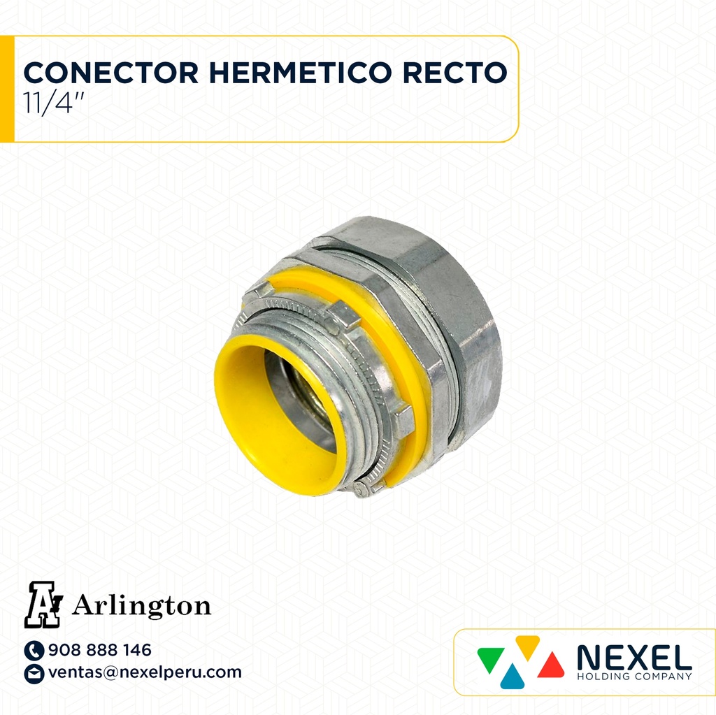 CONECTOR HERMETICO RECTO 11/4" STANDARD