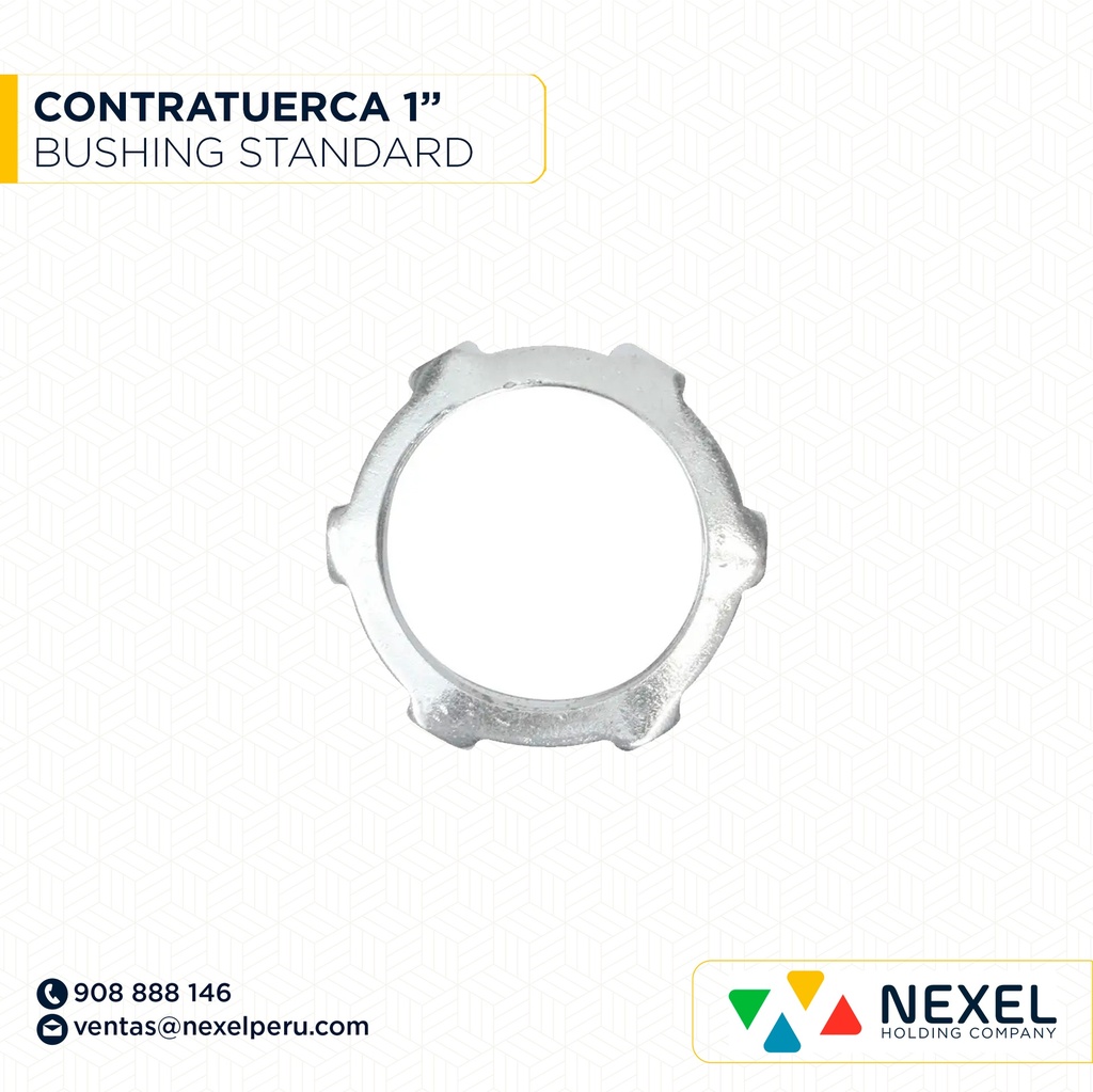 CONTRATUERCA BUSHING 1" ZINC STANDARD