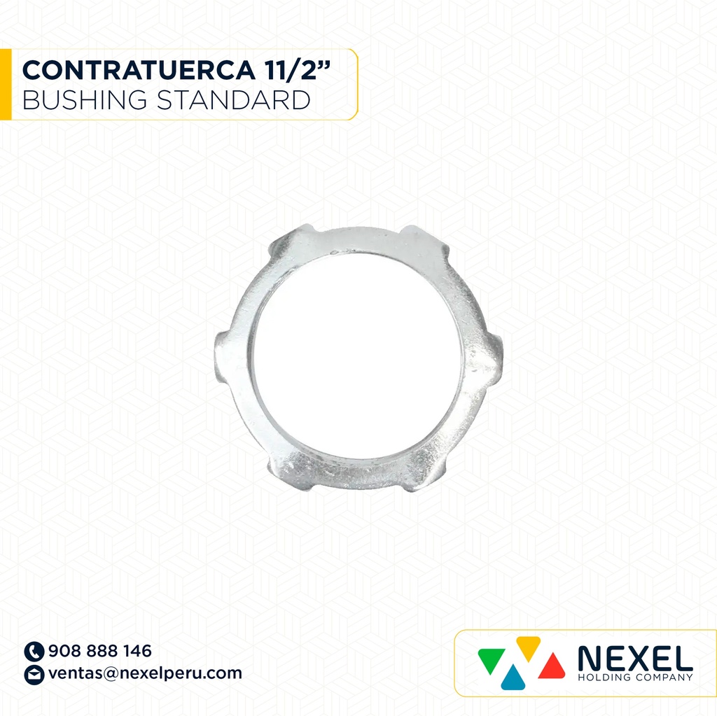 CONTRATUERCA BUSHING 11/2" ZINC STANDARD