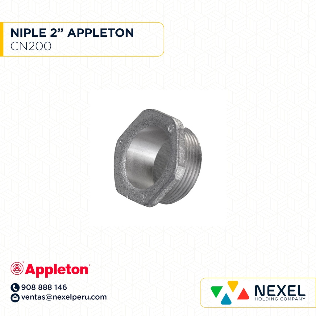 OUT- NIPLE 2" CN200 APPLETON