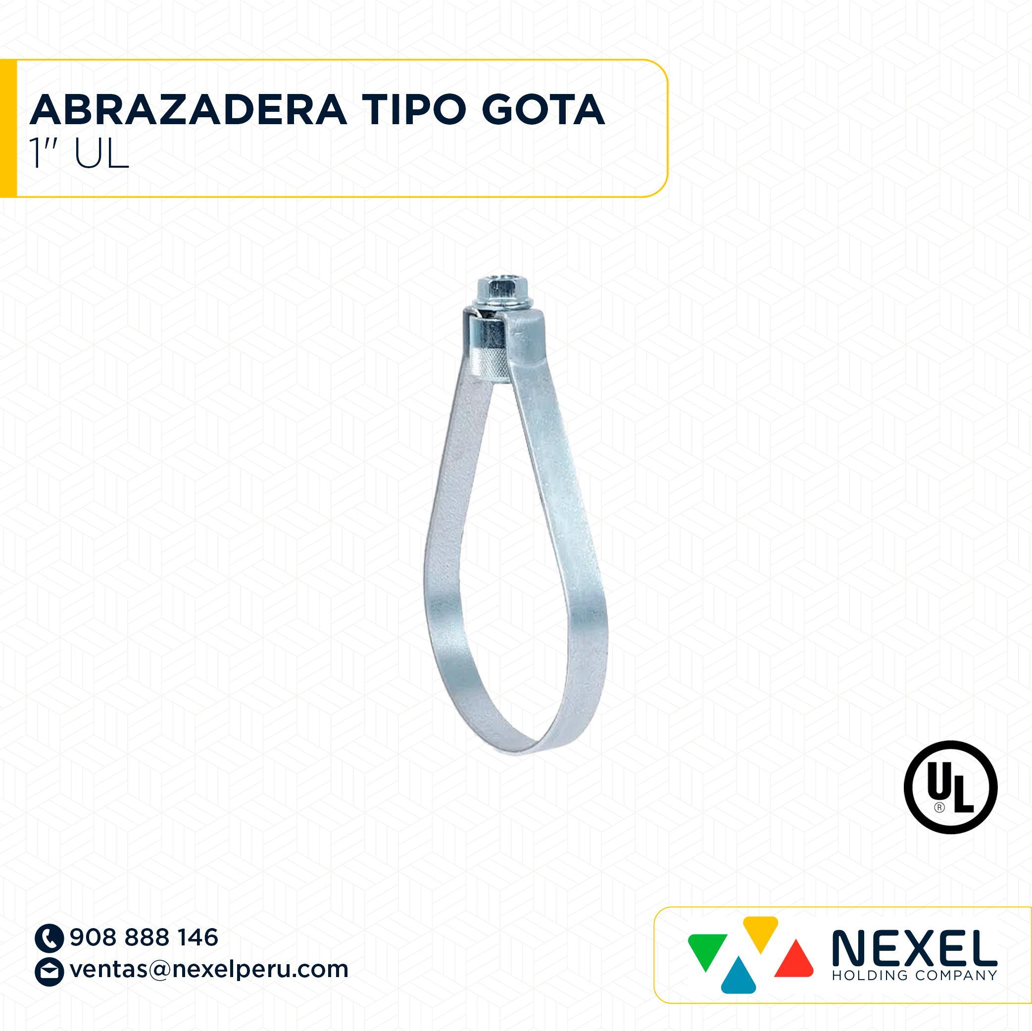 ABRAZADERA TIPO GOTA 1" UL IMPORTADO