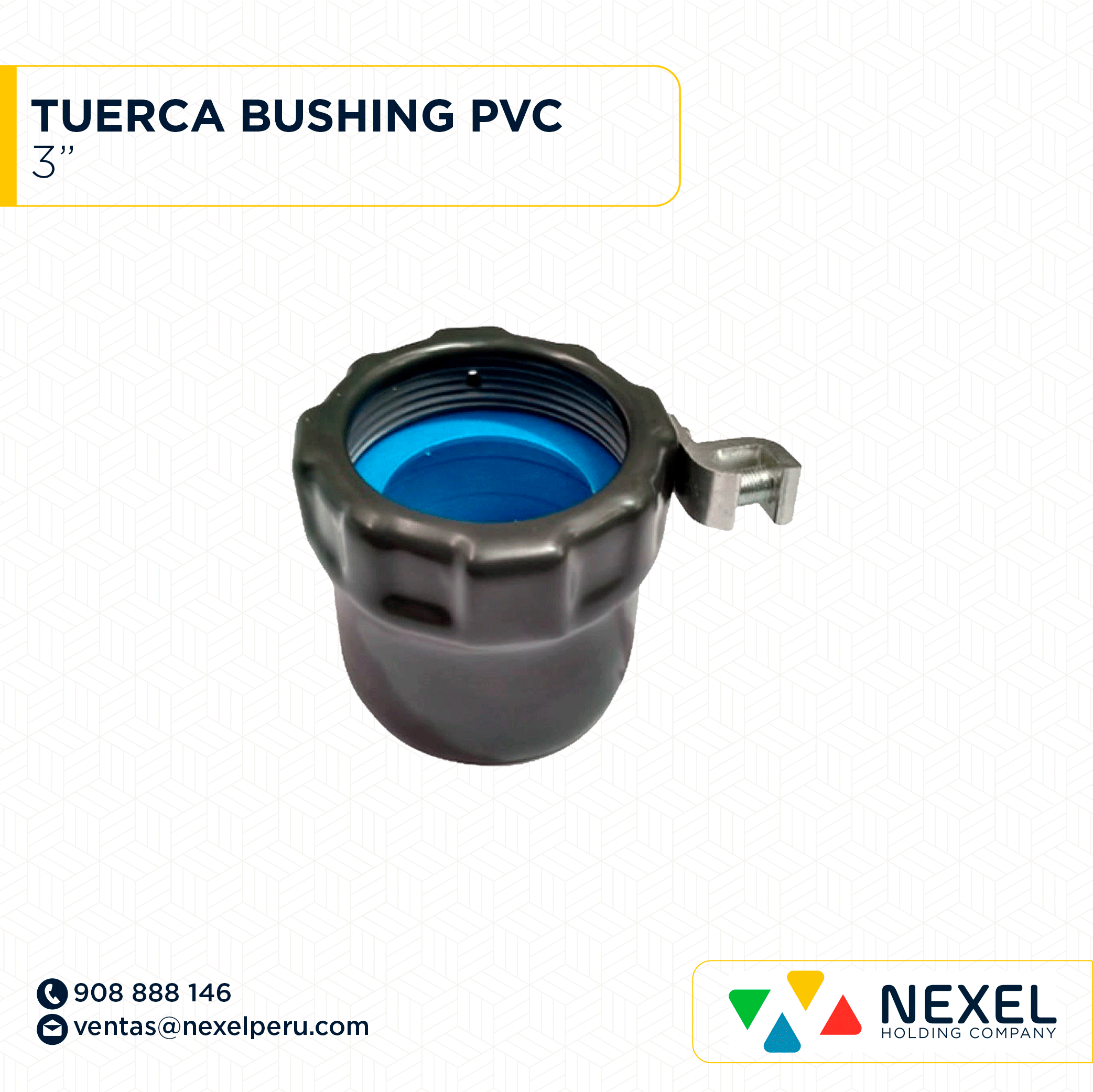 TUERCA BUSHING PVC 3" STANDARD