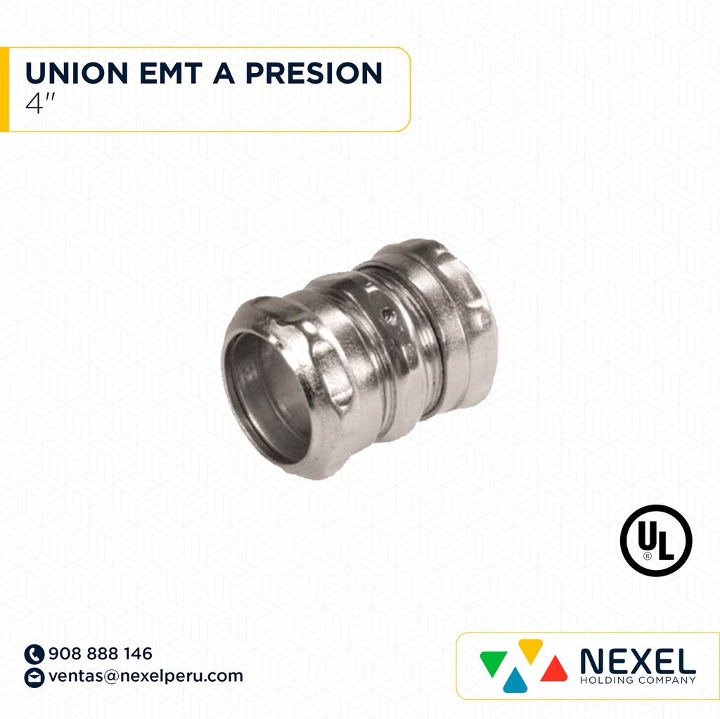 UNION EMT A PRESION 4" STANDARD