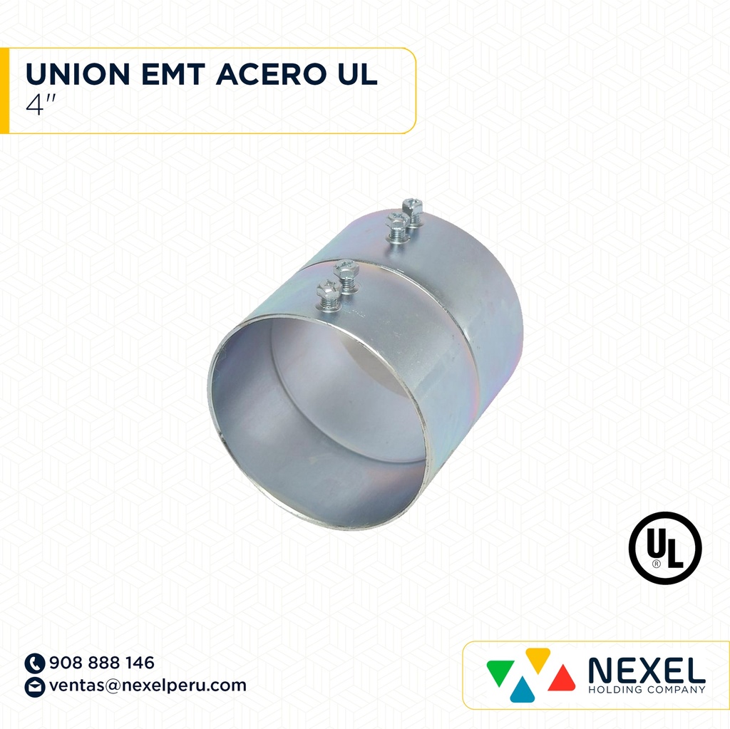 OUT- UNION EMT 4" ACERO UL STANDARD