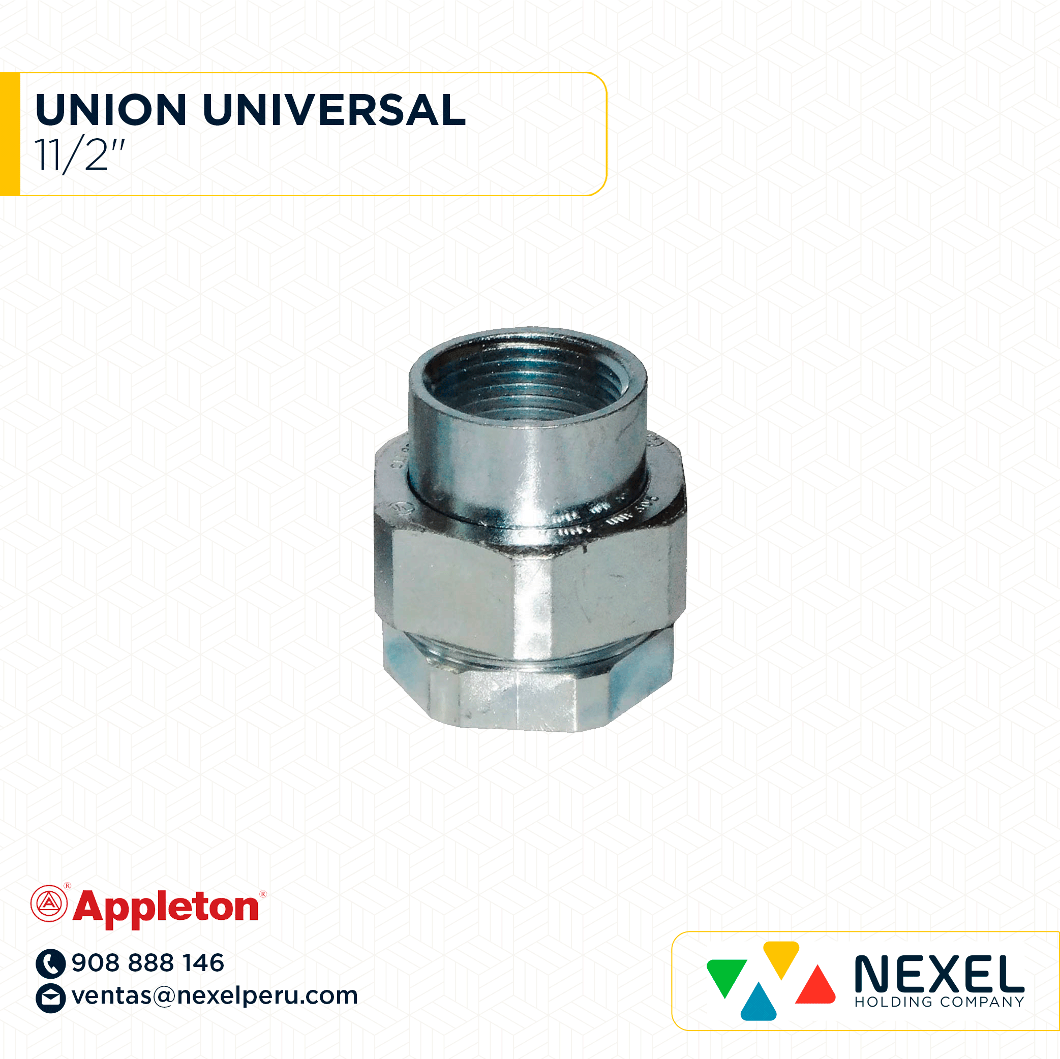 UNION UNIVERSAL 11/2" APPLETON