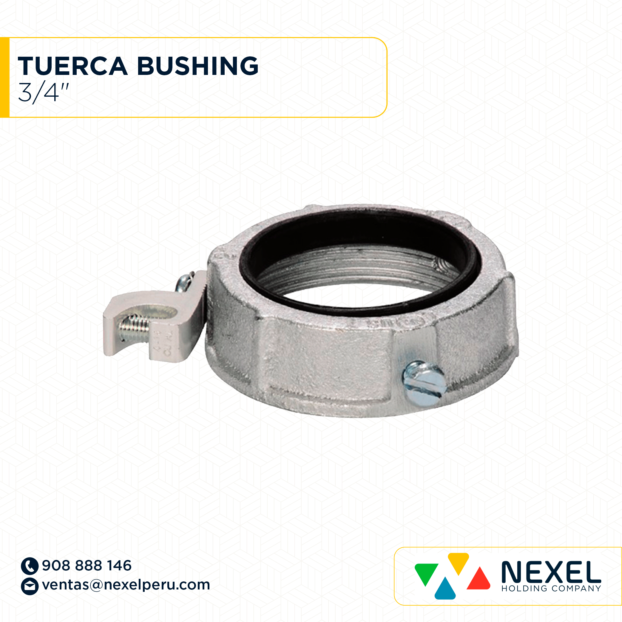TUERCA BUSHING 3/4" STANDARD