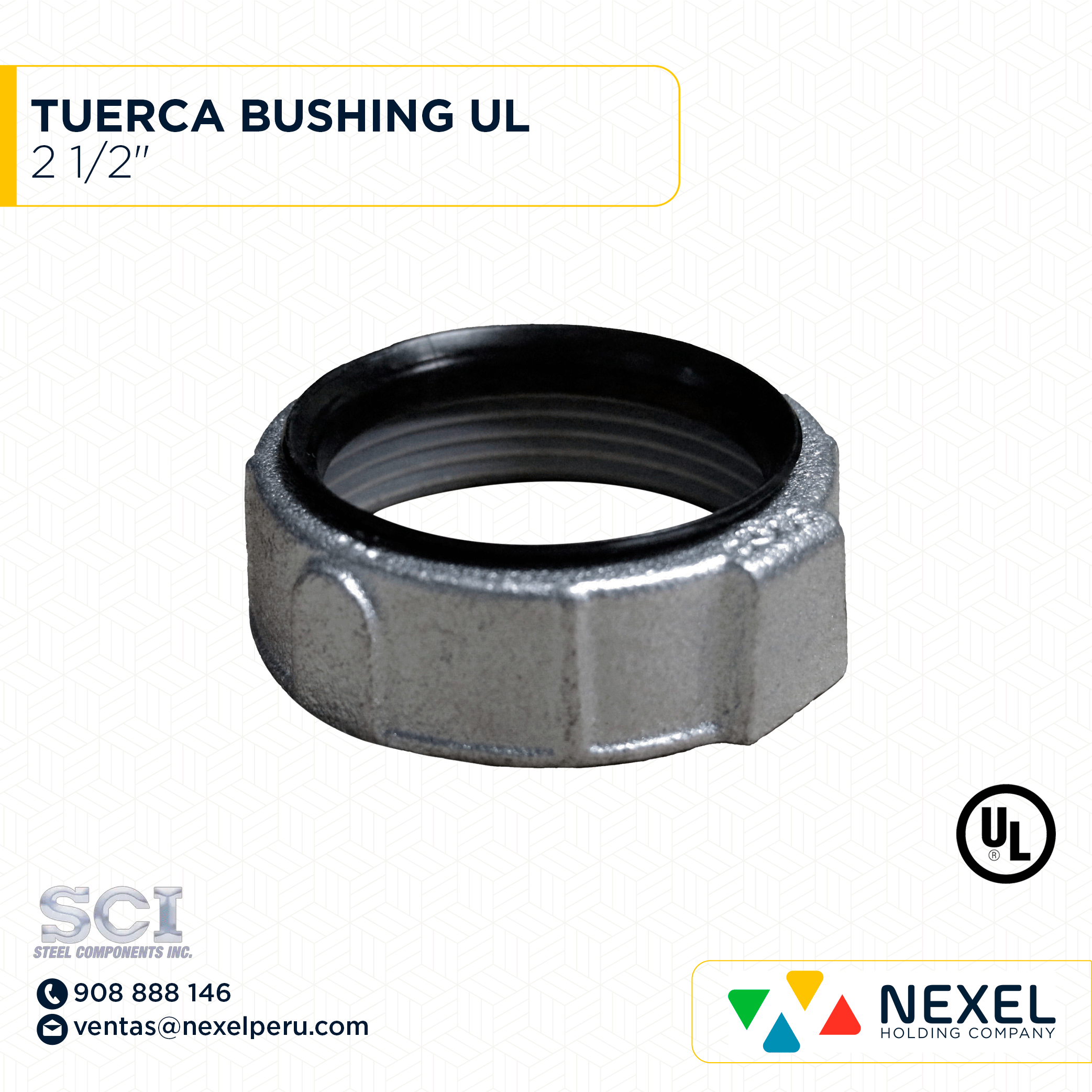 TUERCA BUSHING 2 1/2" UL SCI