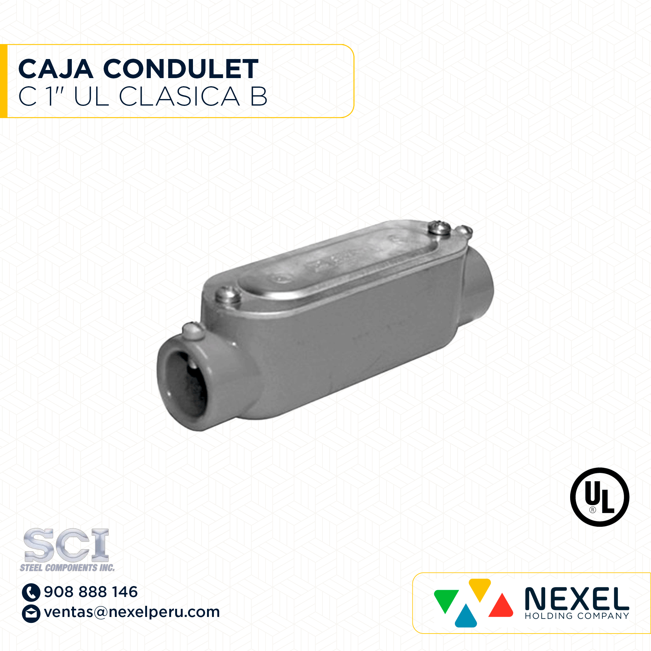 CAJA CONDULET C 1" UL CLASICA B STANDARD