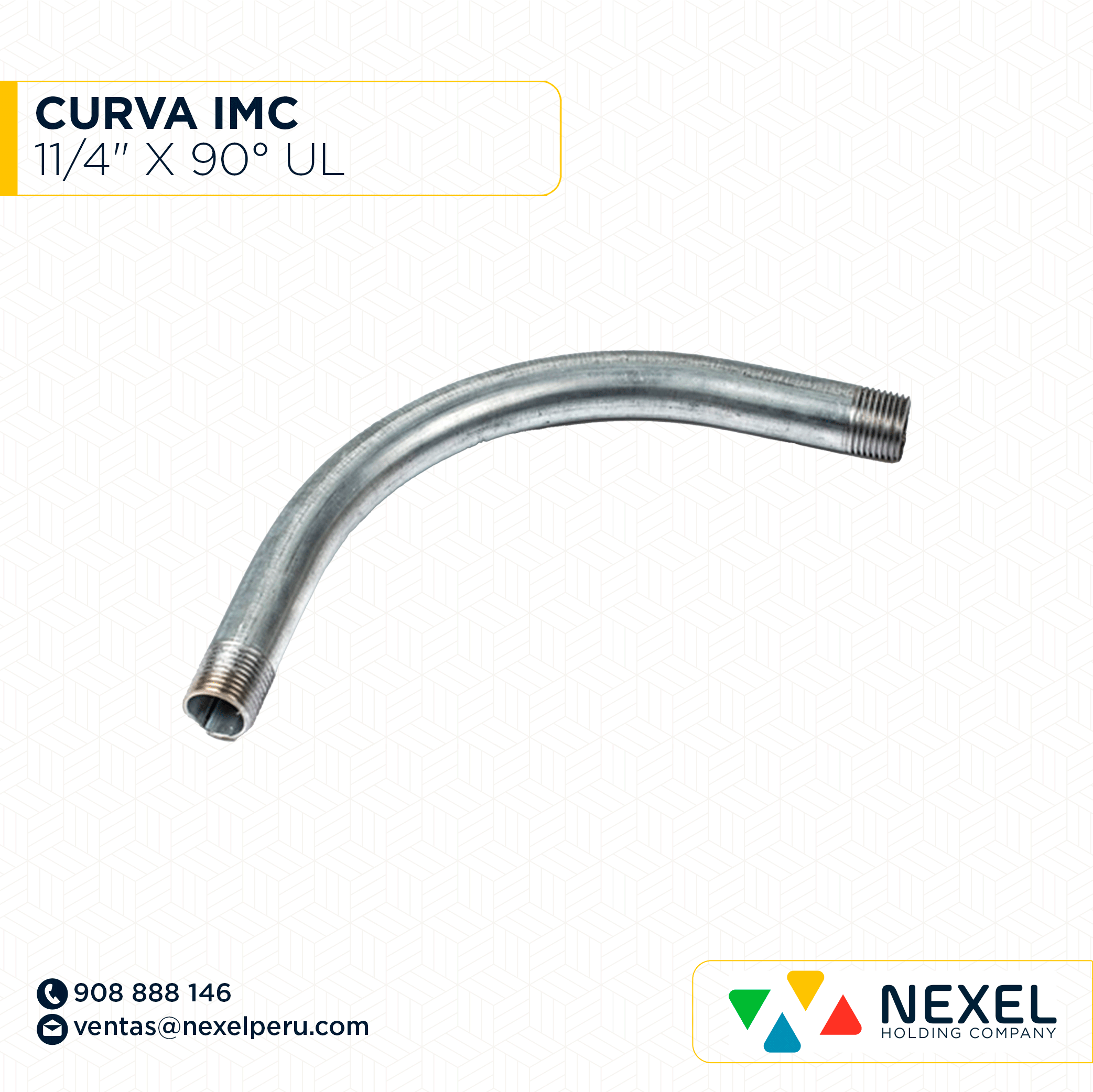 CURVA IMC 11/4" X 90° UL STANDARD
