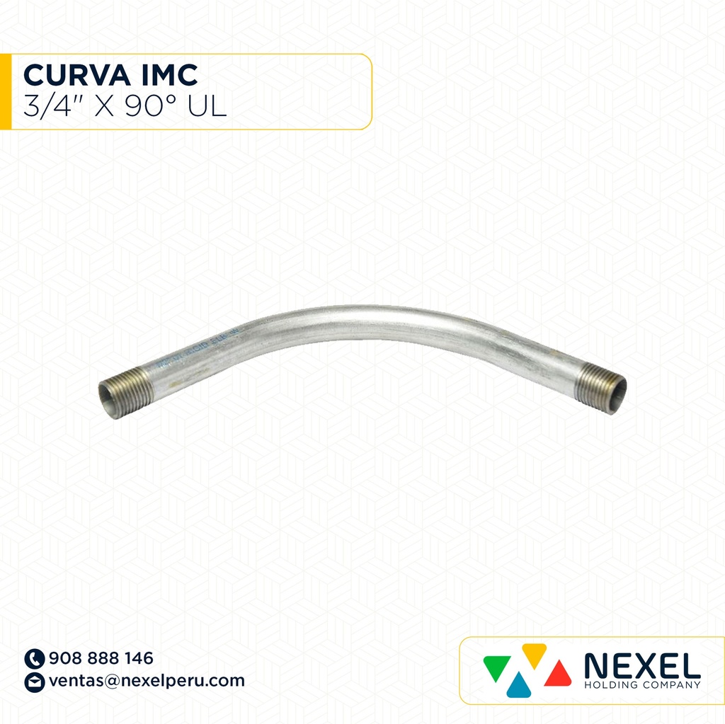 CURVA IMC 3/4" X 90° UL STANDARD