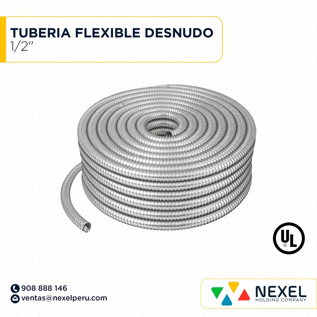 TUBERIA FLEXIBLE DESNUDO 1/2" STANDARD