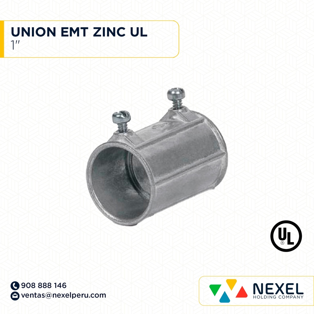 UNION EMT 1" ZINC UL STANDARD