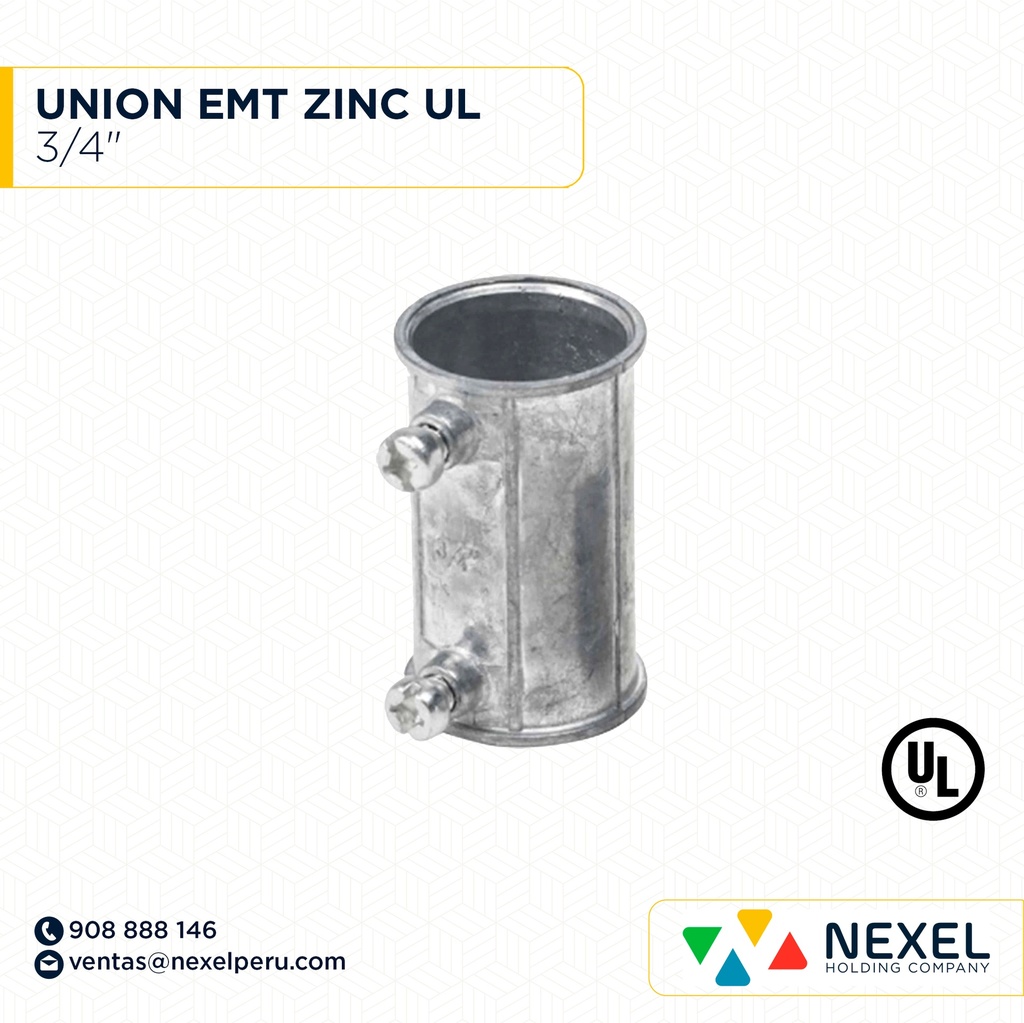 UNION EMT 3/4" ZINC UL STANDARD