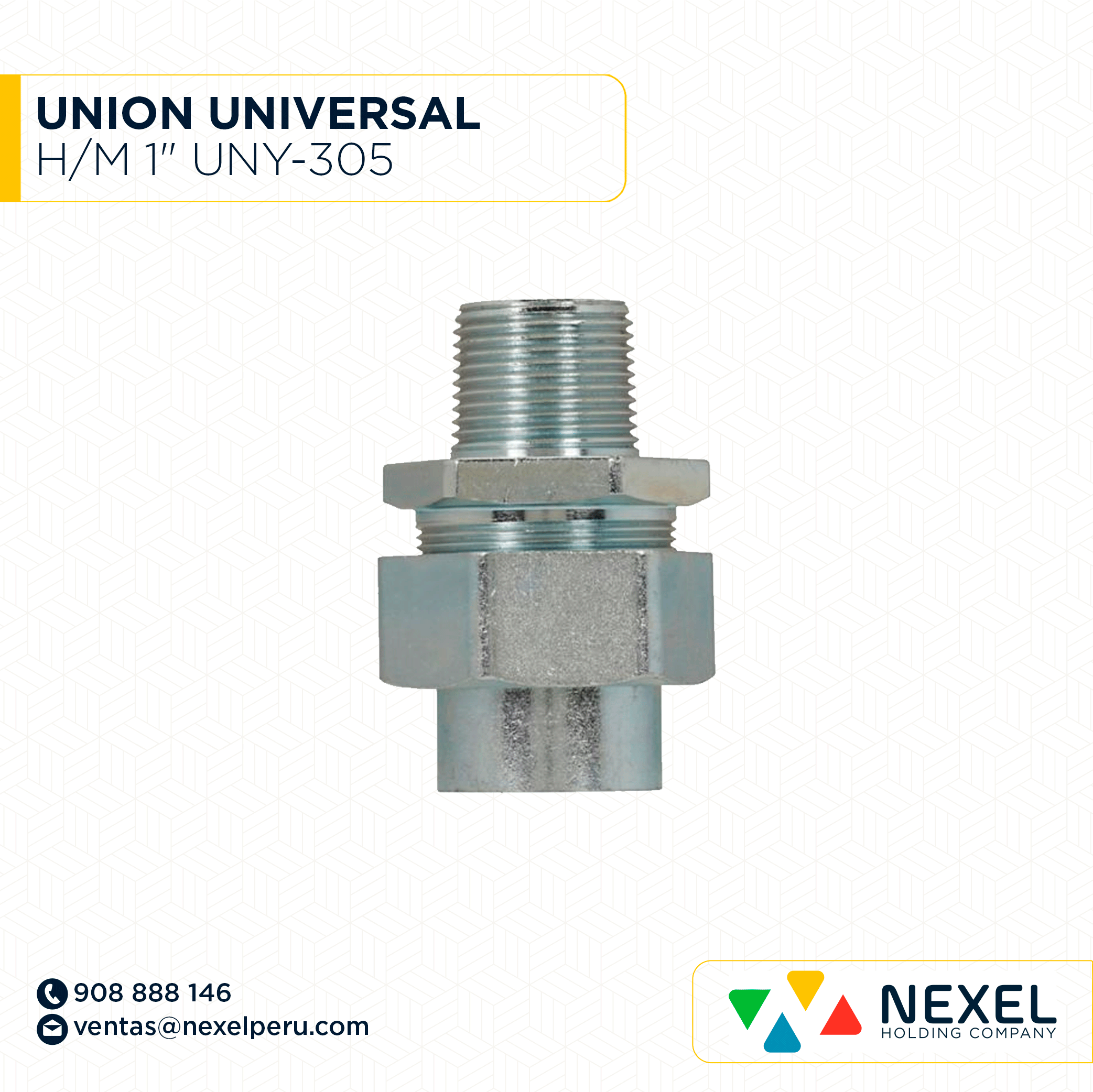 UNION UNIVERSAL H/M 1" UNY-305