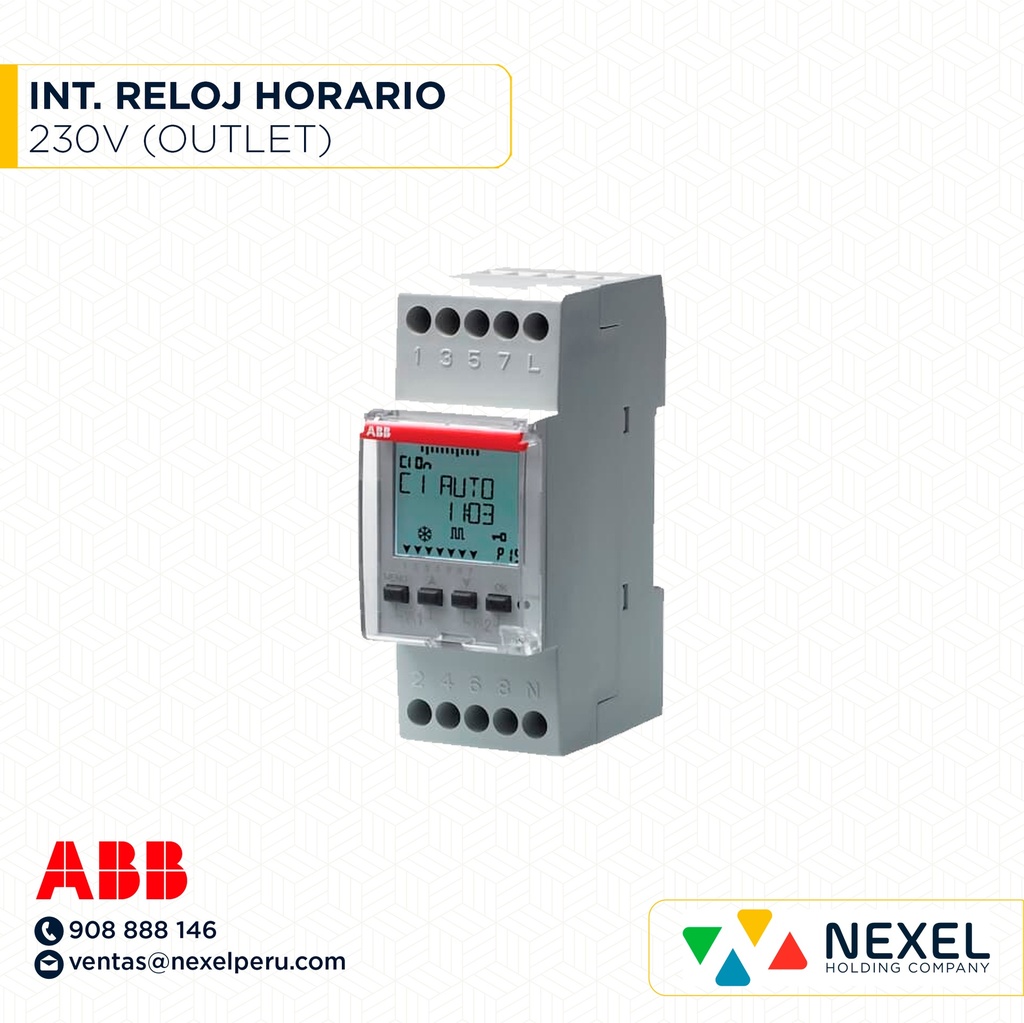INTER. RELOJ HORARIO 230V (OULET) ABB