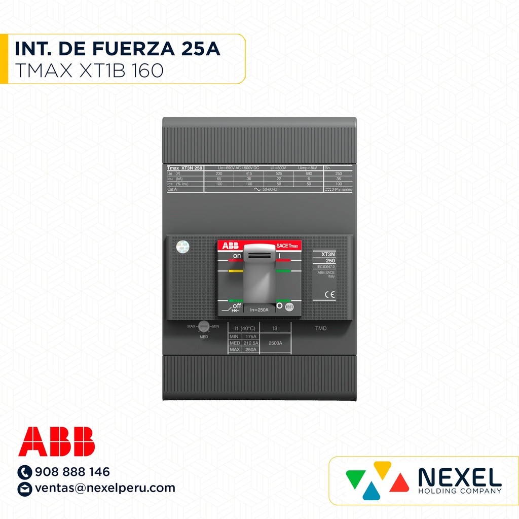 INT. DE FUERZA 25A TMAX XT1B 160