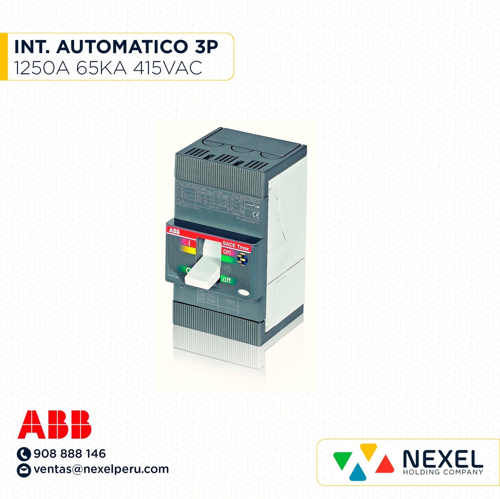 INT. DE FUERZA 160A SACE TMAX T1C160 ABB