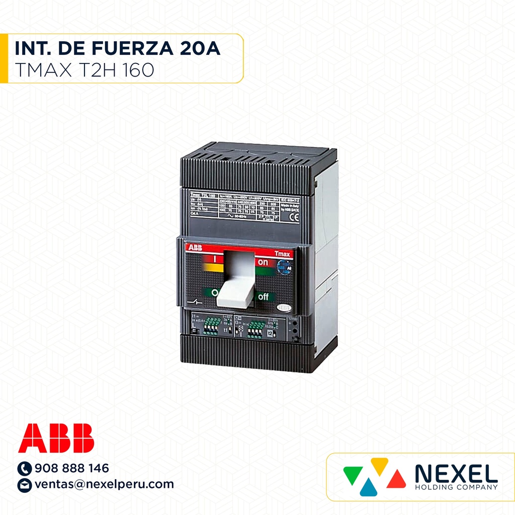 INT. DE FUERZA 20A TMAX T2H 160 ABB