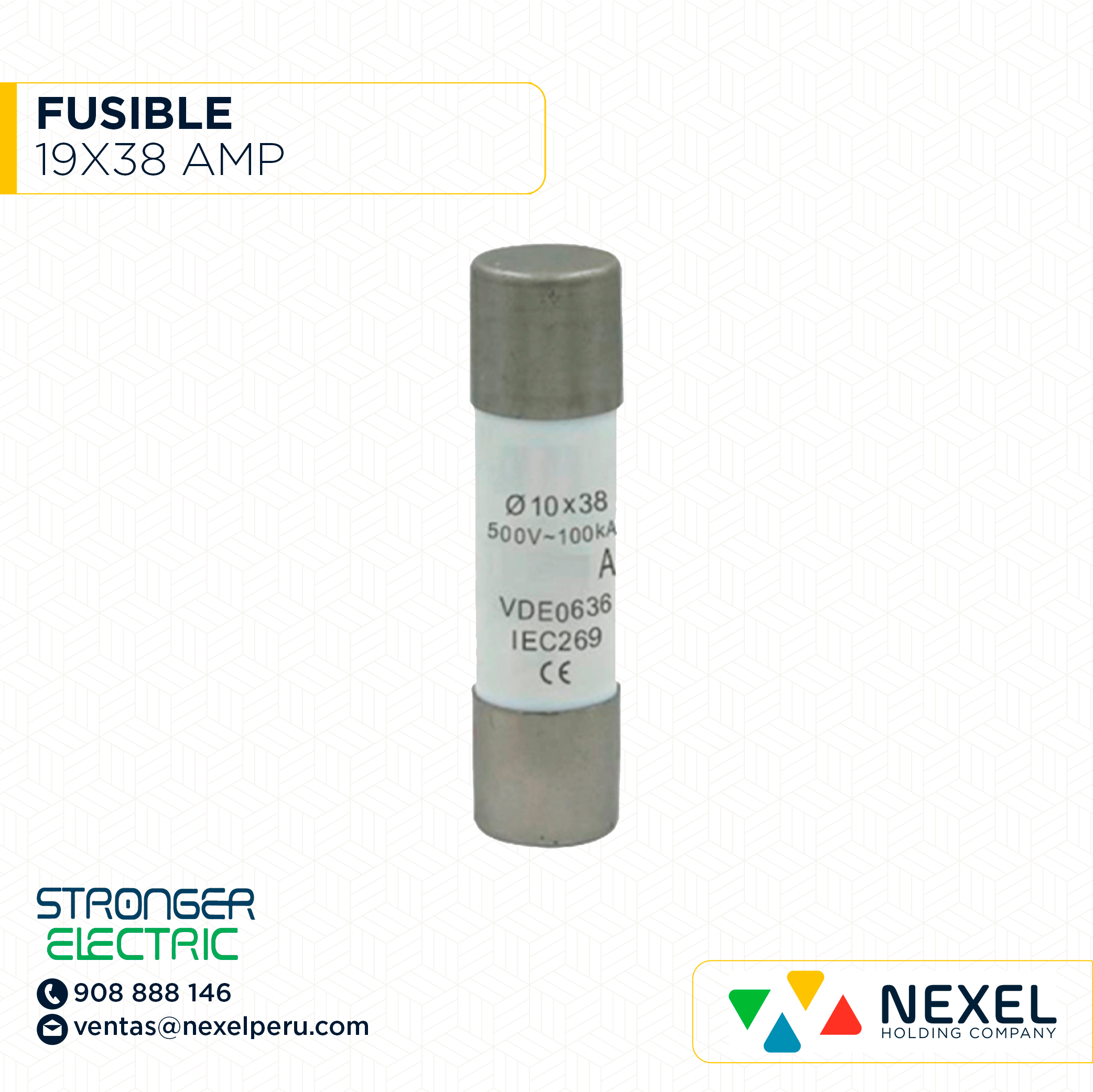 FUSIBLE 19X38 AMP STRONGER