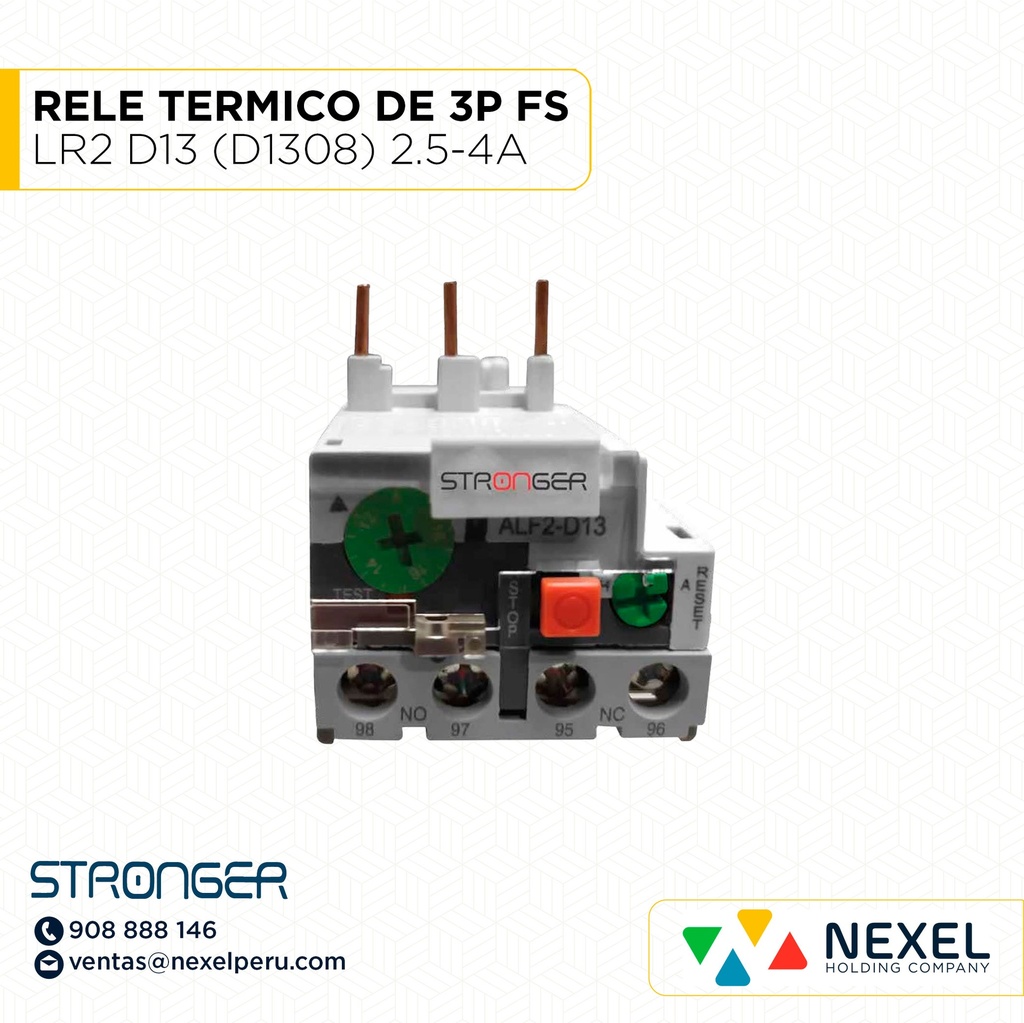 RELE TERMICO DE 3P FS LR2 D13 (D1308) 2.5-4A STRONGER