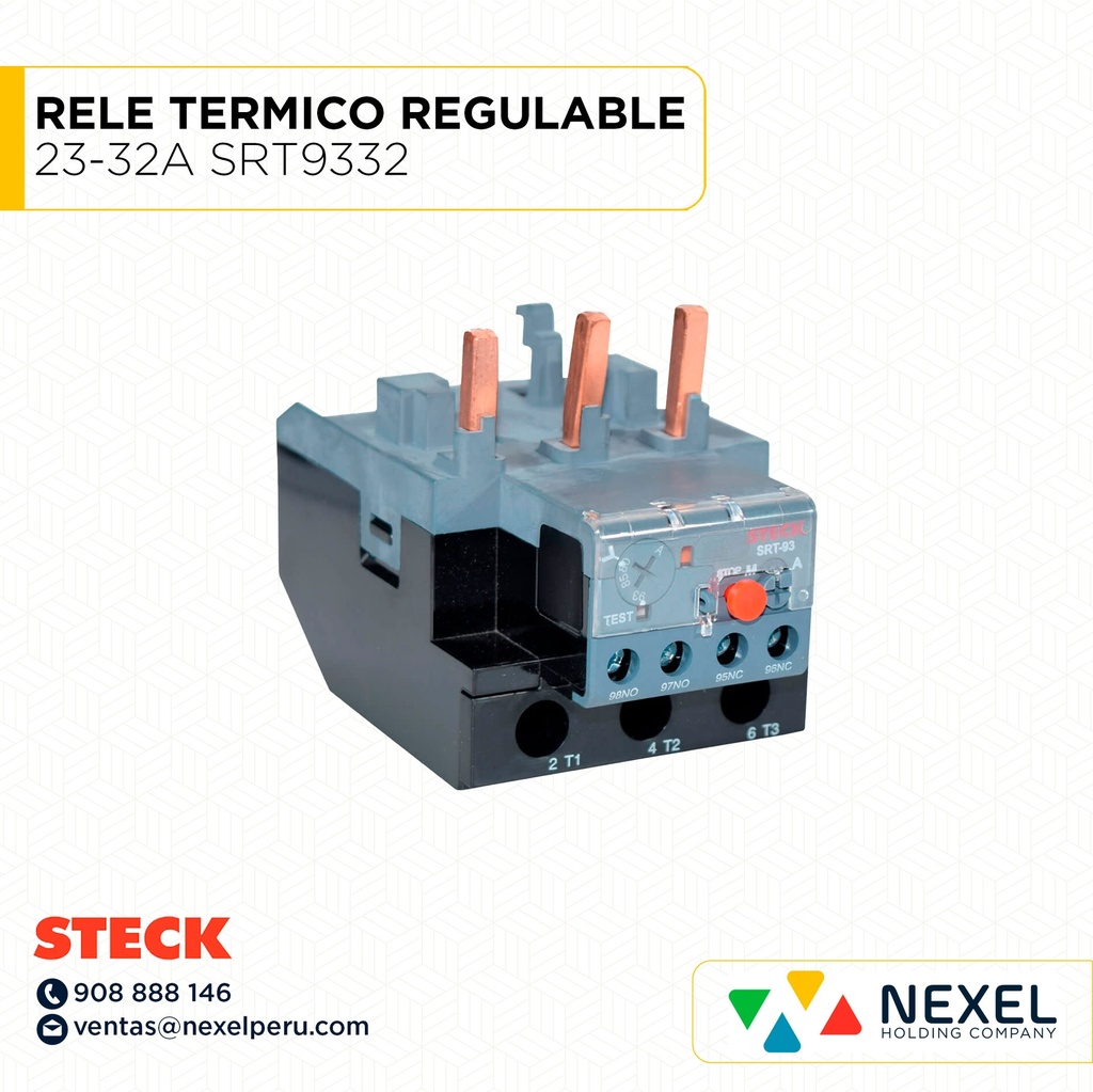 RELE TERMICO REGULABLE 23-32A SRT9332 STECK