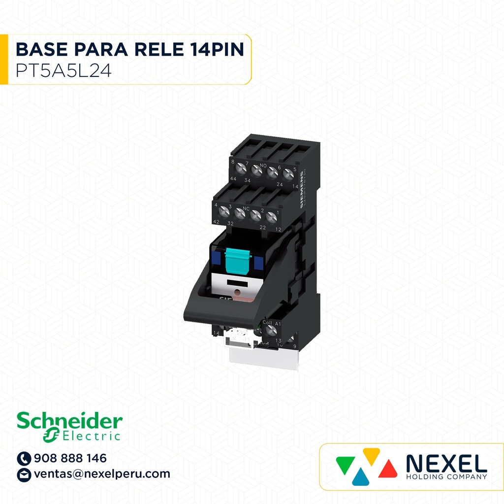 BASE PARA RELE UNIVERSAL 14 PINES LZS:PT5A5L24 SIEMENS