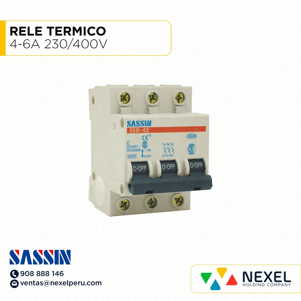 RELE TERMICO 4-6A 230/400V SASSIN