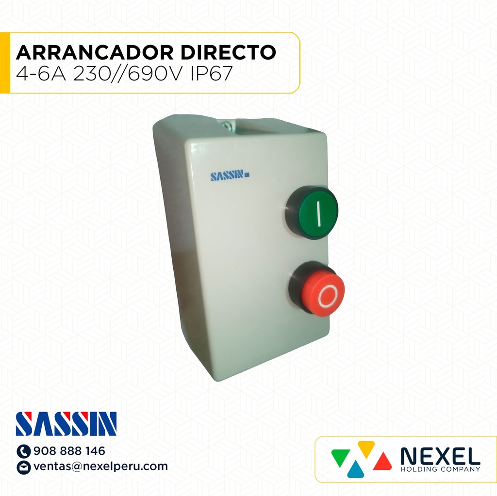 ARRANCADOR DIRECTO 4-6A 230//690V IP67 COD: 3SQ1-09 SASSIN