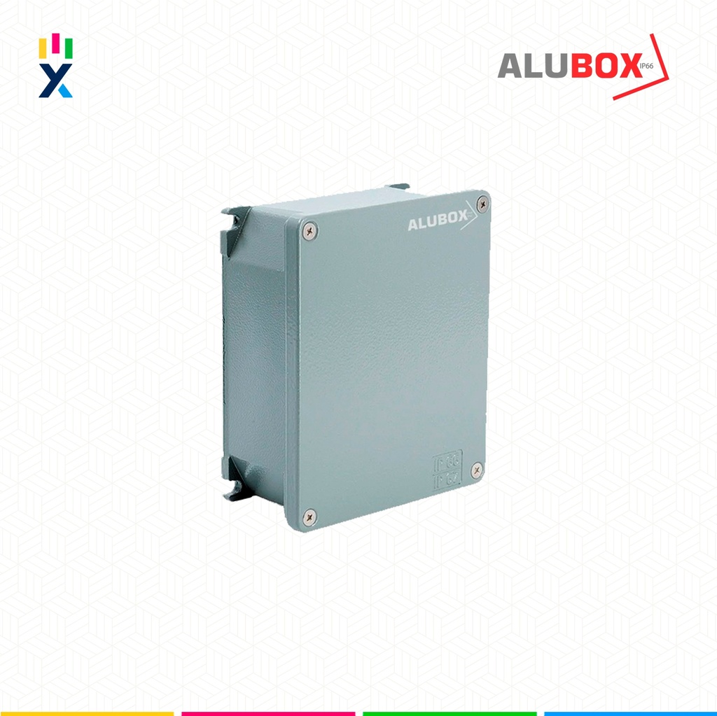 CAJA DE DERIVACIÓN DE ALUMINIO 192X168X80MM IP66 - IP67 (653.03) ALUBOX