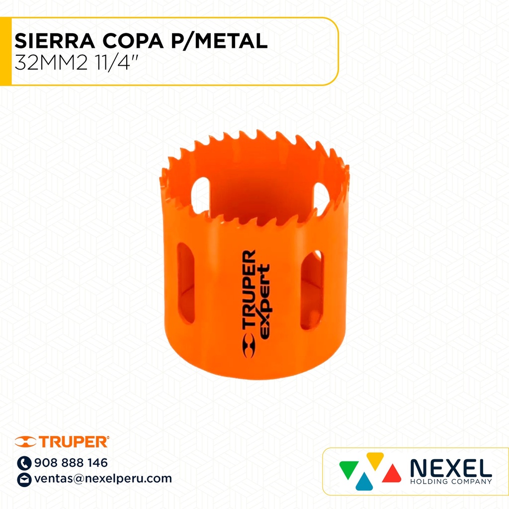 SIERRA COPA P/METAL 32MM2 11/4" TRUPER