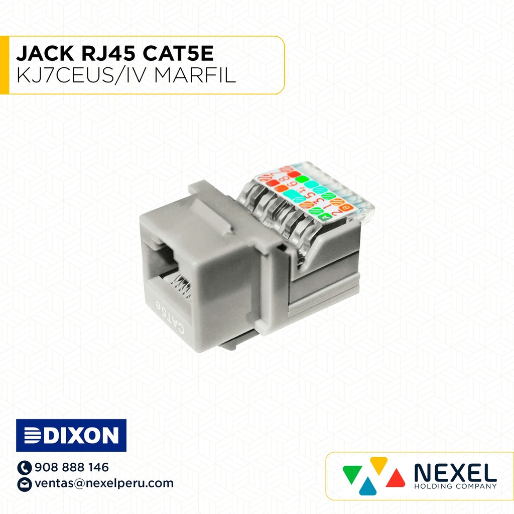 JACK RJ45 CAT5E KJ7CEUS/IV MARFIL DIXON