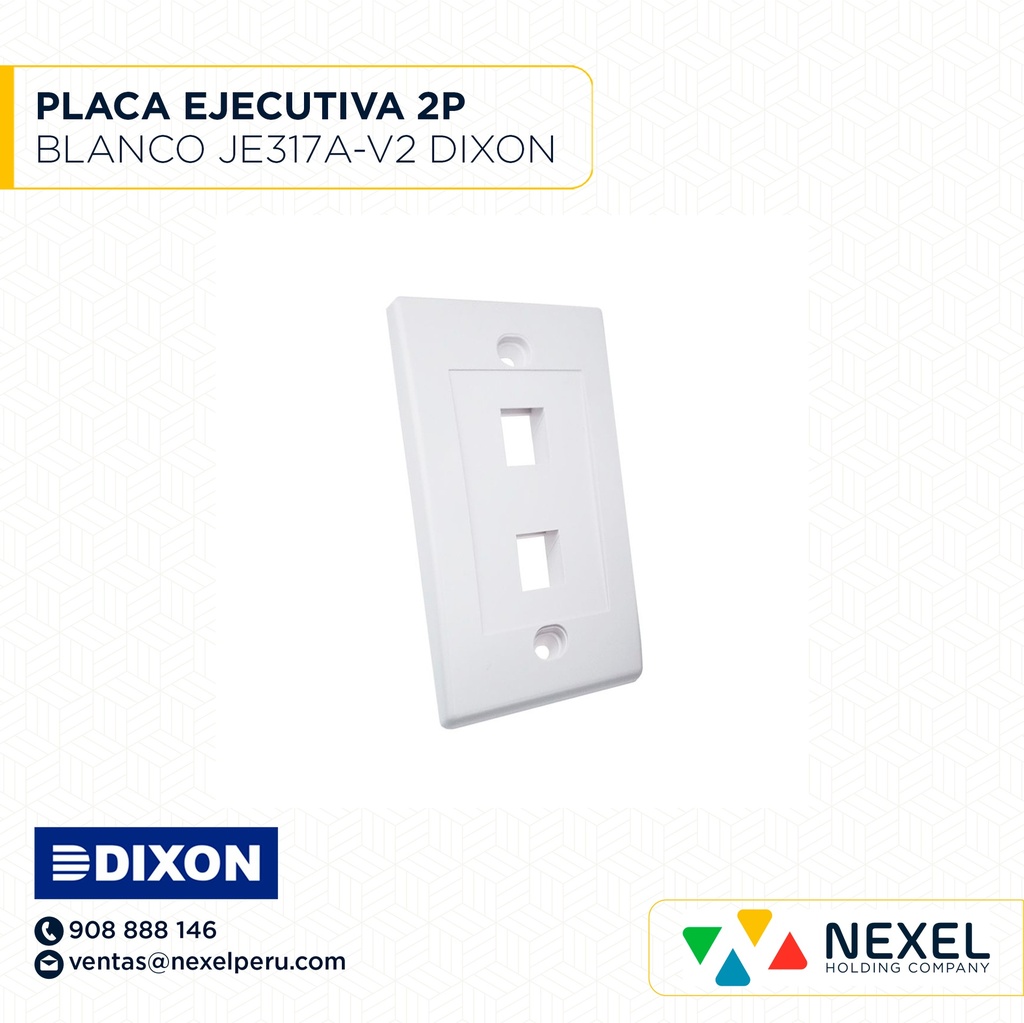 PLACA EJECUTIVA 2P JE317A-V2/WH DIXON