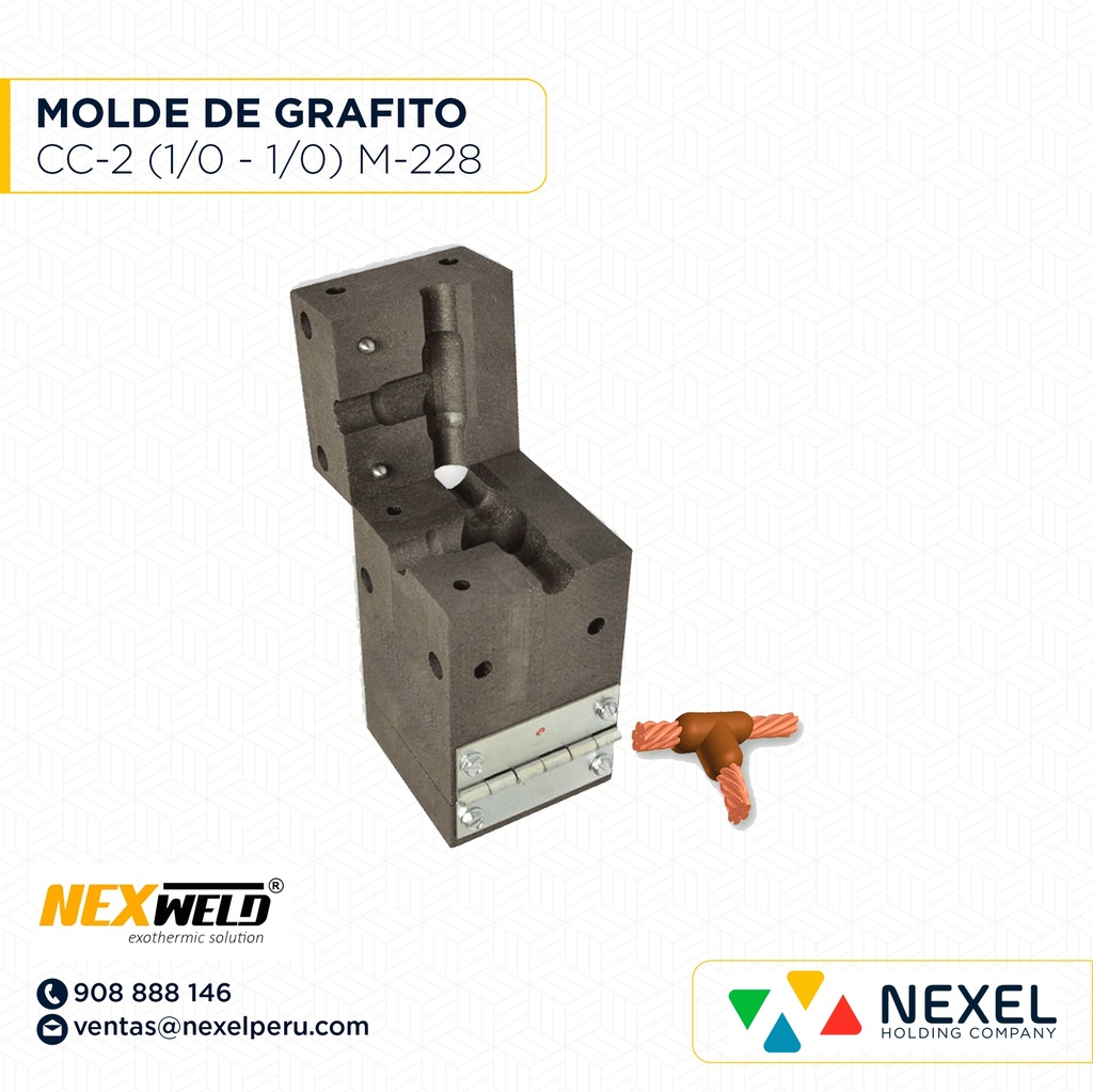 MOLDE DERIV. T (CC-2) (1/0-1/0) T/ M-228 C/ TAC-2C2C CART. 90 NEXWELD