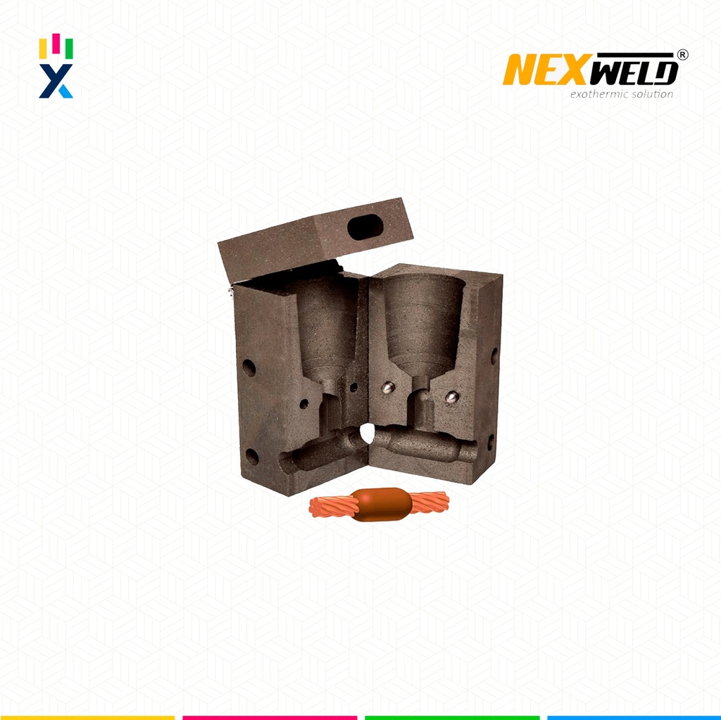 MOLDE EMPALME HORIZ. (CC-1) (#4 - #4) M-201 / SST-1L CART. 25 NEXWELD