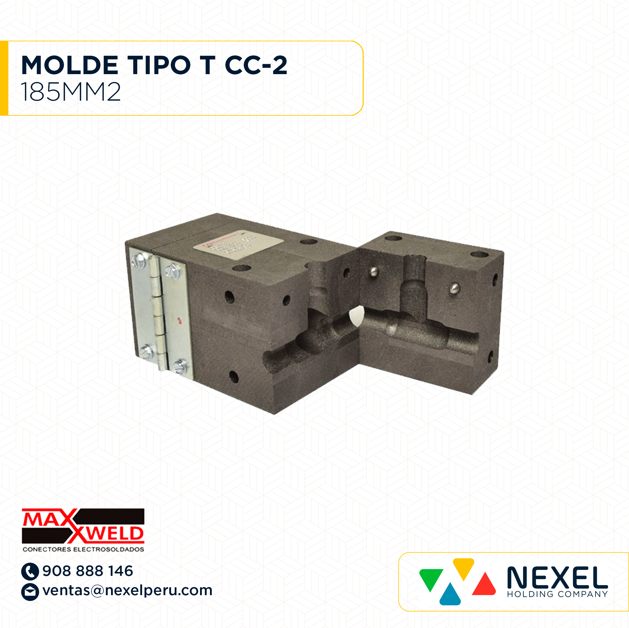 MOLDE TIPO T CC-2 185MM2 MAXWELD  - B