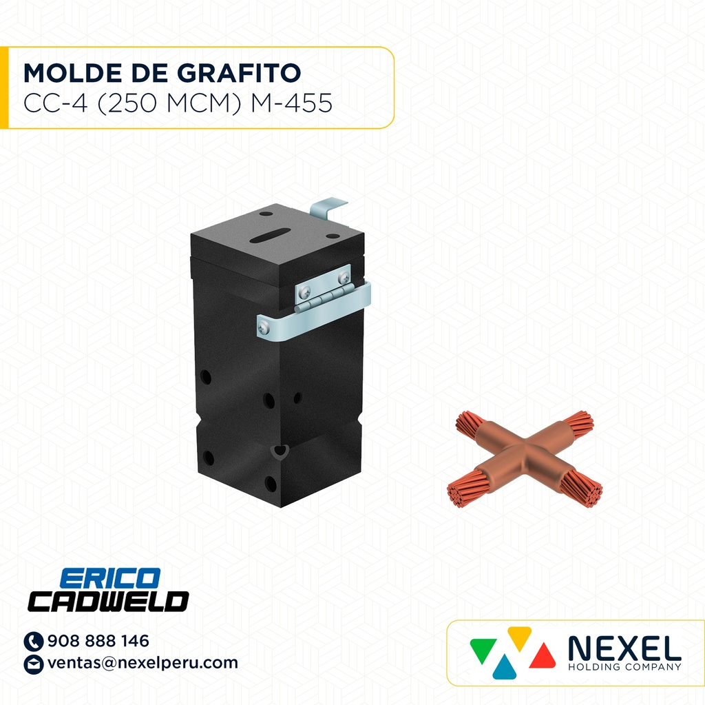 MOLDE CRUZ HORIZ XA P/EMP.CABL.-CABL.250-250MCM UL XAC-2V2V CADWELD (OUTLET)