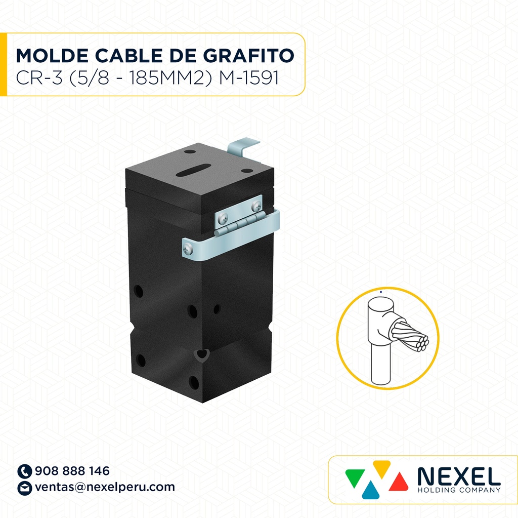 OUT-MOLDE VARILLA CABLE - L (CR-2) (5/8"-6AWG) T/ M-5799 #90 THERMOWELD 