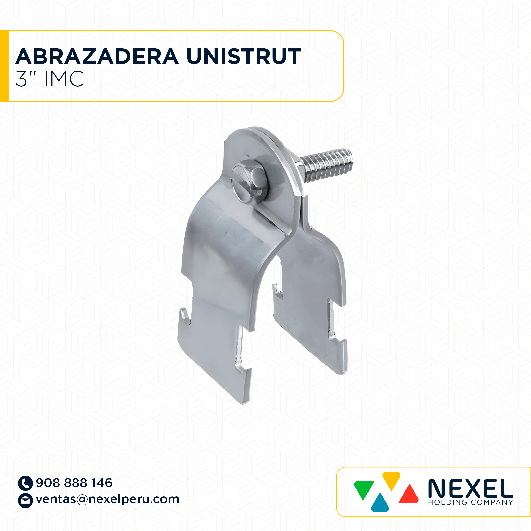 ABRAZADERA UNISTRUT DE 3" IMC STANDARD