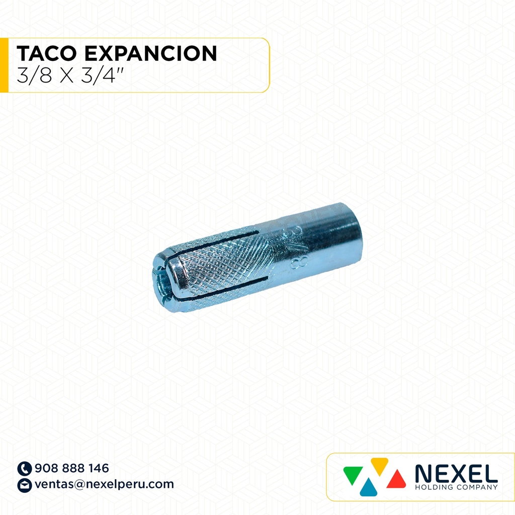 TACO EXPANCION 3/8 X 3/4" STANDARD