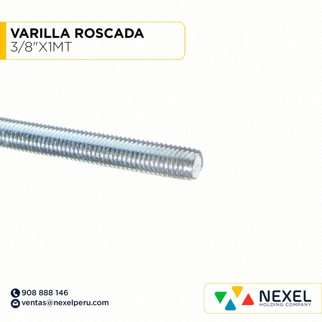 VARILLA ROSCADA 3/8"X1MT NACIONAL
