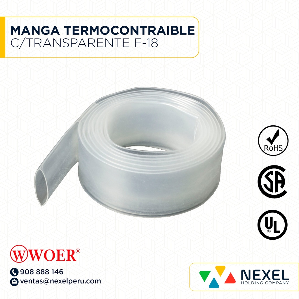 MANGA TERMOCONTRAIBLE C/TRANSPARENTE F-18 WOER