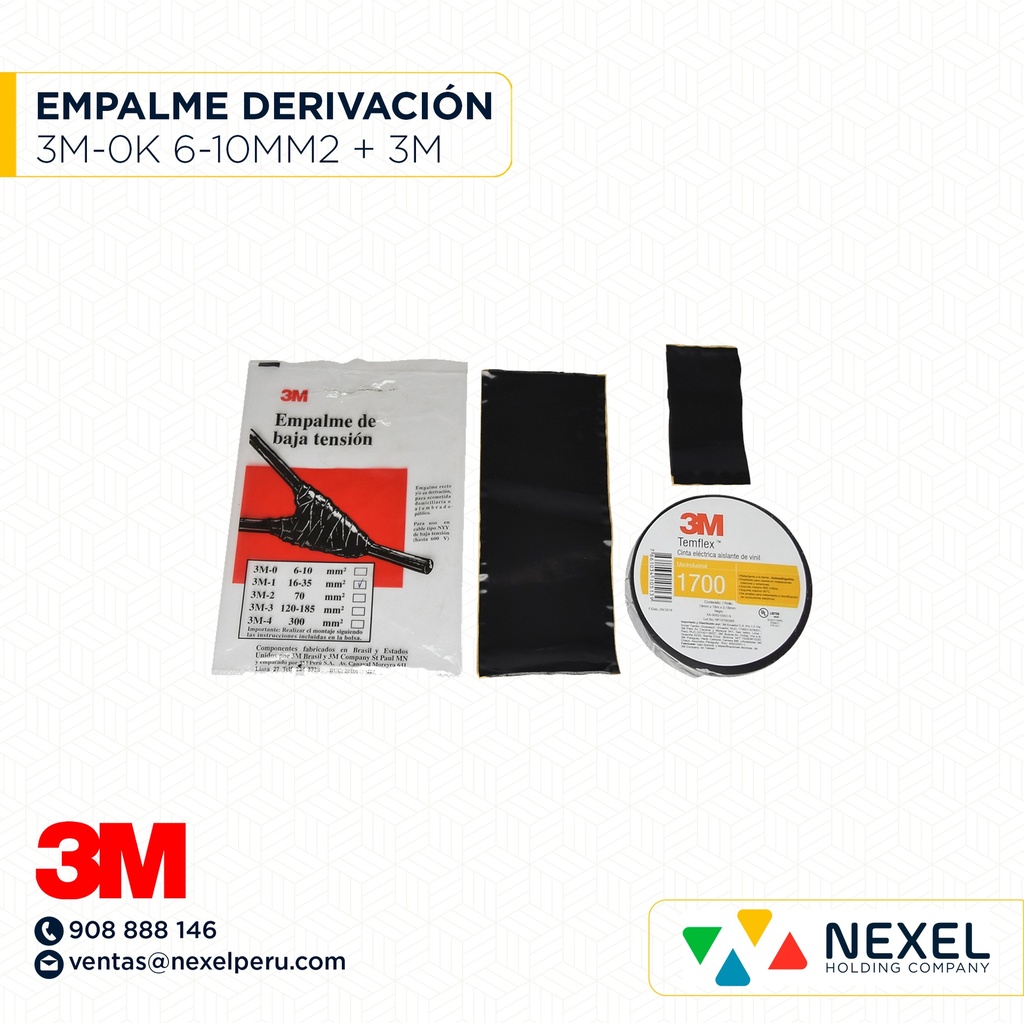 EMPALME DERIVACION 3M-0K 6-10MM2 3M