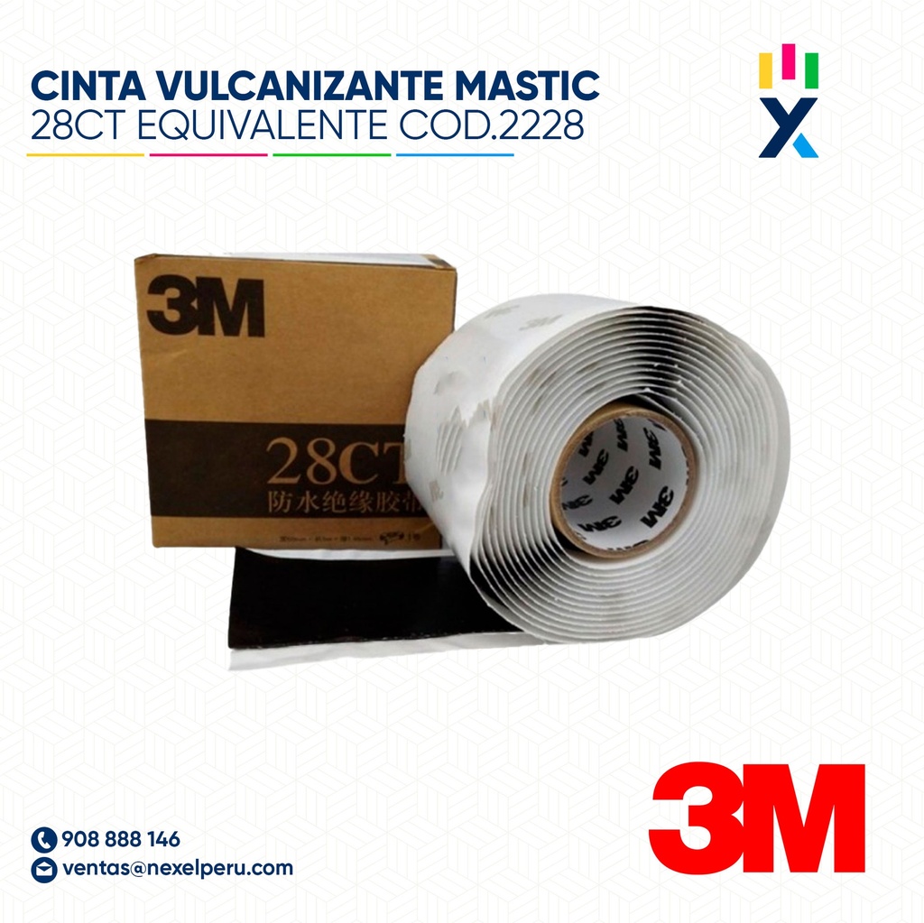 CINTA VULCANIZANTE MASTIC 28CT EQUIVALENTE COD.2228 3M