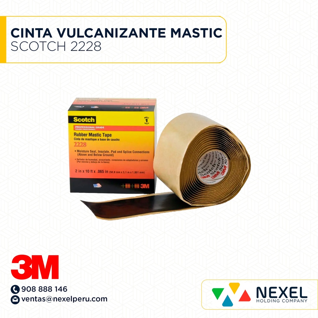 CINTA VULCANIZANTE MASTIC SCOTCH 2228 3M